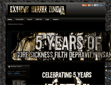 Tablet Screenshot of extremehorrorcinema.com